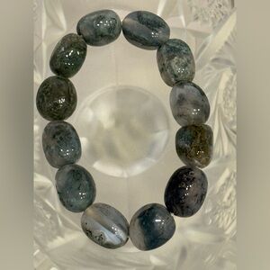 Moss Agate Stretch Bracelet